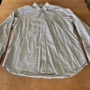 Ralph Lauren Classic Fit Shirt Men XXL Black Plaid Button Down Long Sleeve 18049